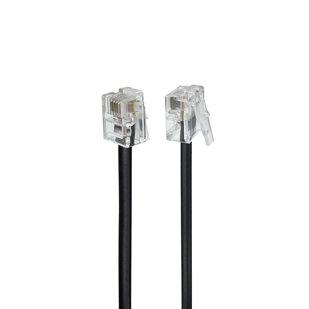 RJ9 -RJ9 Cable Telephone Male to Male 4P4C Modular Data Cord Handset Voice Extension Data Cable