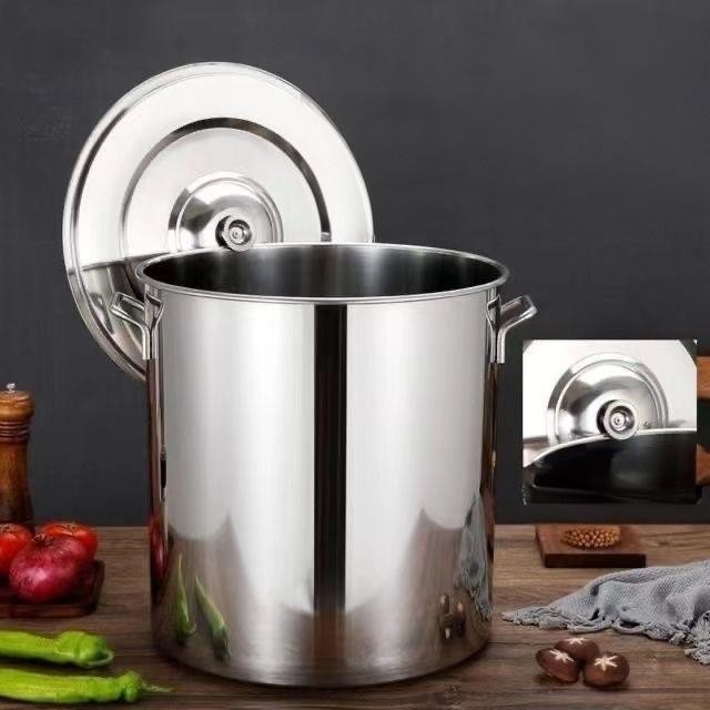 Panci Dandang Stainless Steel Tebal Panci Bakso Stockpot Panci Kukus Panci Besar