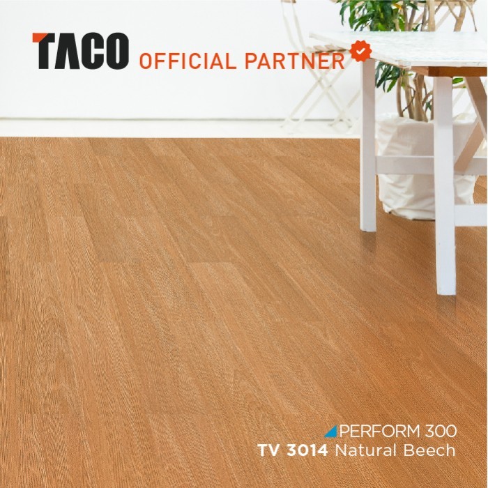 AR TACO Lantai Vinyl 3mm - TV 3014 Natural Beech