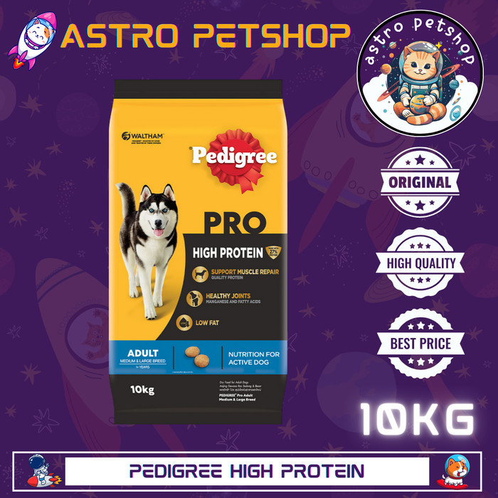 Pedigree Pro High Protein Adult Medium & Large Breed 10kg