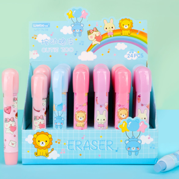 

Penghapus Pensil Mekanik Motif Karakter Lucu / Mechanical Eraser / Hapusan Eraser Lipstik - OS0395