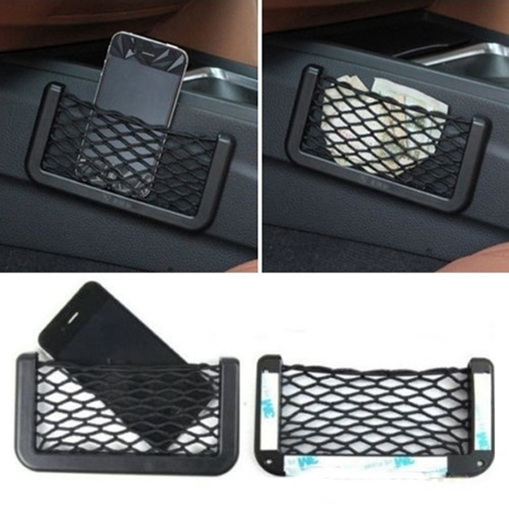 Car Net Bag Phone Holder Storage Pocket for toyota peugeot 406 tiguan mk2 renault kadjar vw eos vw t