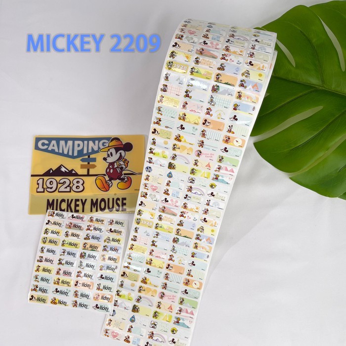 

LABEL NAMA STIKER NAMA PREMIUM MICKEY ORI TW WATERPROOF