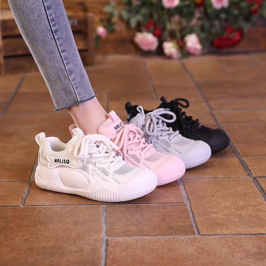 G88mall Sepatu Sneakers wanita Sport shoes karet elastis 327