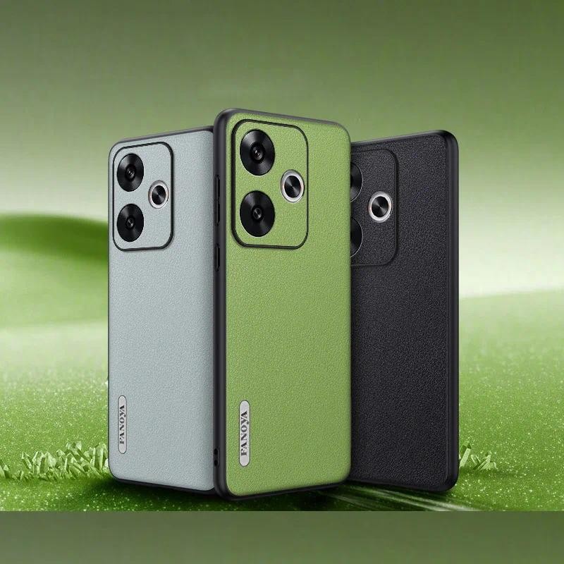 For Xiaomi Redmi Turbo 3 Xiaomi Redmi Turbo 3 case casing litchi pattern leathe Matte Vegetable Tann