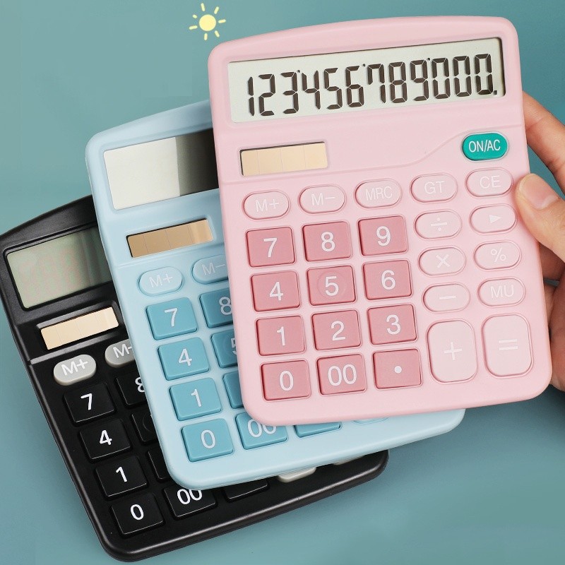 

⭐JOJU⭐ KALKULATOR MACAROON 12 DIGIT 2 POWER AESTHETIC BISA PAKAI BATERAI DAN CAHAYA MATAHARI