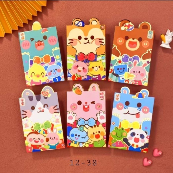 

ANGPAO 3D ISI 6 CUTE RABBIT IMLEK 2023 sincia angpau kelinci bagus - Pdk 12-38