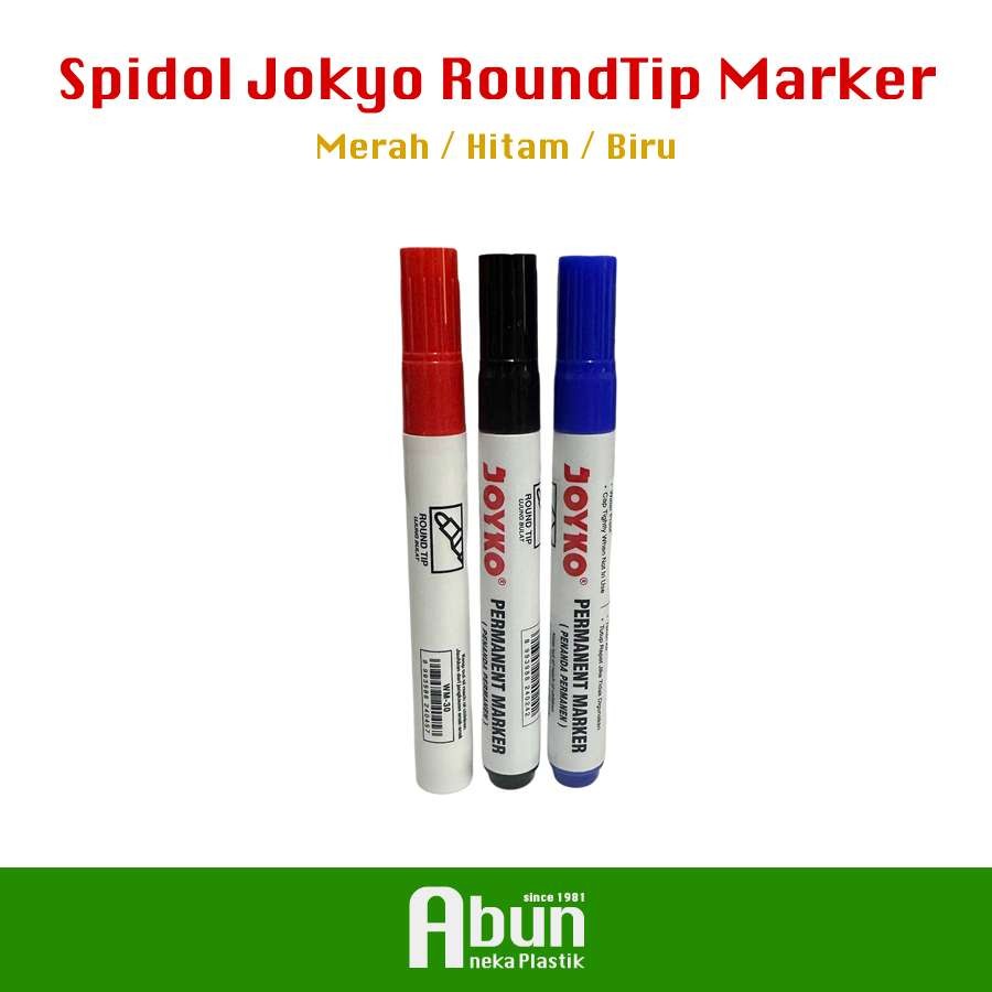 

Spidol Permanent Marker Joyko (Biru/Hitam/Merah)