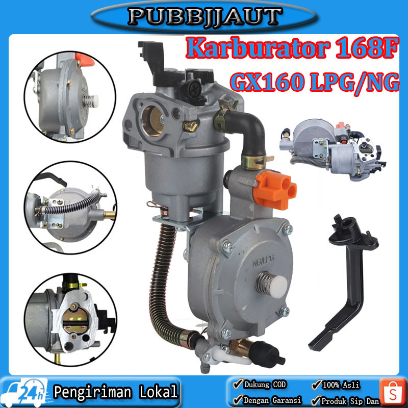 KARBURATOR LPG 168F Carburator Gas LPG-Carburator Converter to LPG GX 160 Sampai GX 200 Karburator G