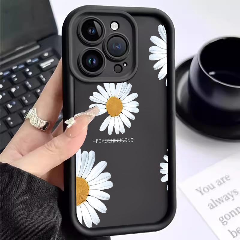 Soft Case Untuk OnePlus Nord N20 SE Bunga Daisy Artistik Silikon Antishock Silikon Case