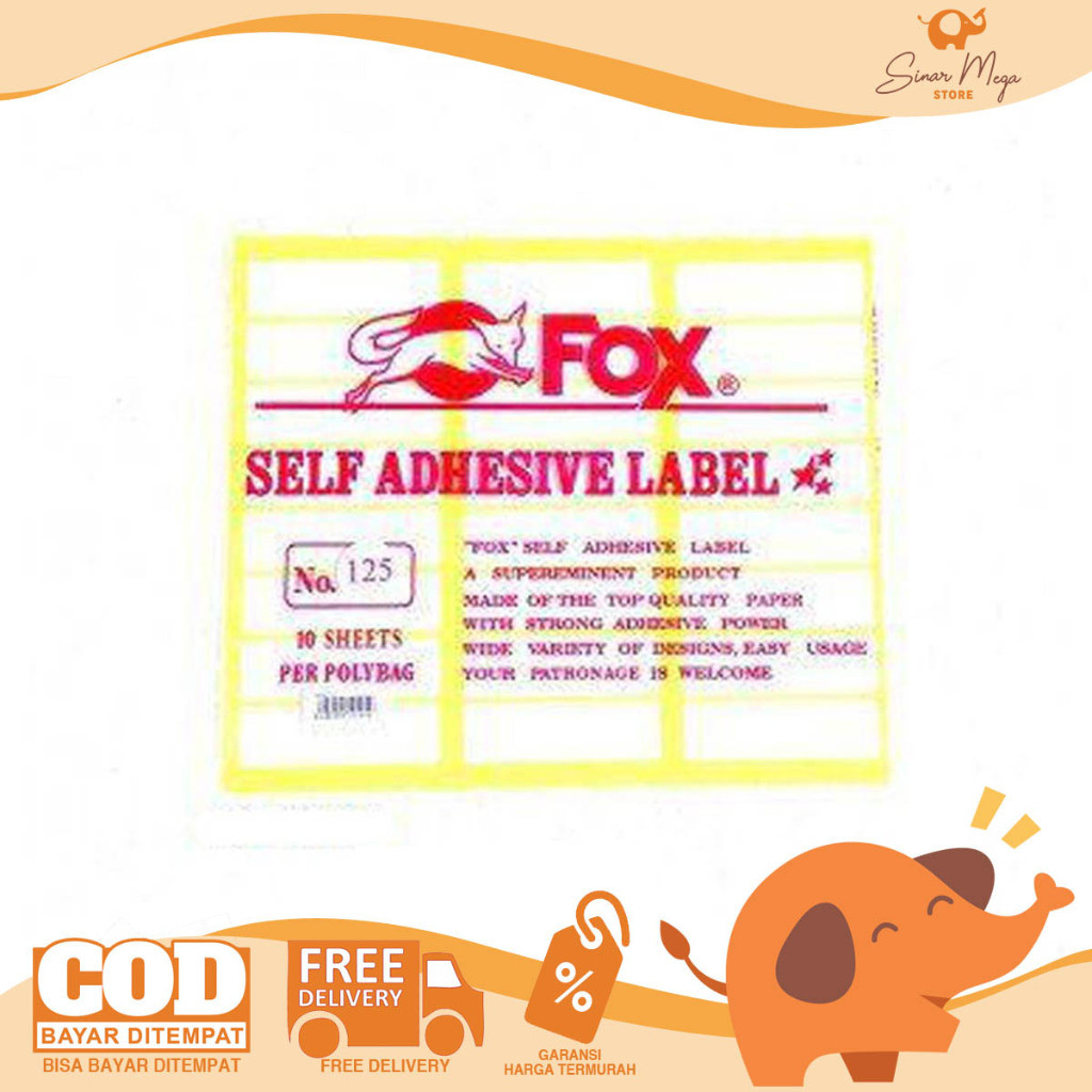 

Label Fox Murah No 113 -127