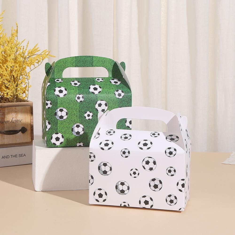 BOX KUE GABLE BOX DUS KUE KOTAK HAMPER SNACK ROTI PESTA ULANG TAHUN ANAK MOTIF SEPAK BOLA FOOTBALL