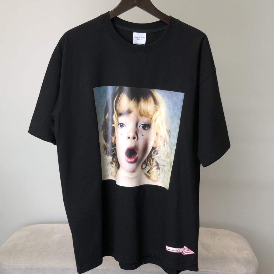 Kaos Oversize ADLV BABY FACE TSHIRT BLACK 1:1 PREMIUM