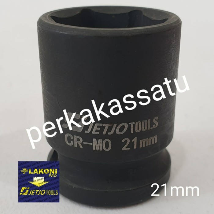 KUNCI MATA SOCK IMPACT 1/2" X 21MM 21 MM LAKONI PRO JETJO TOOLS 500755