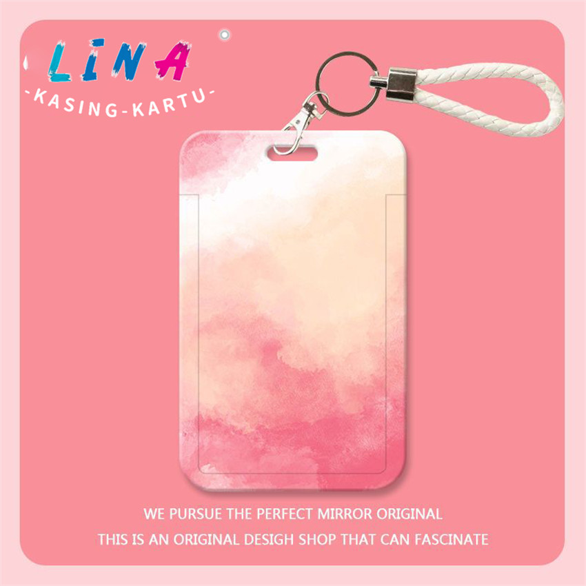 

Chun Ying Warna Solid Gradien Kartu Kampus Mahasiswa Tempat Kartu Makan Bus Yangchengtong Kontrol Akses Kartu Kerja Cangkang Pelindung Tempat Kartu Lanyard