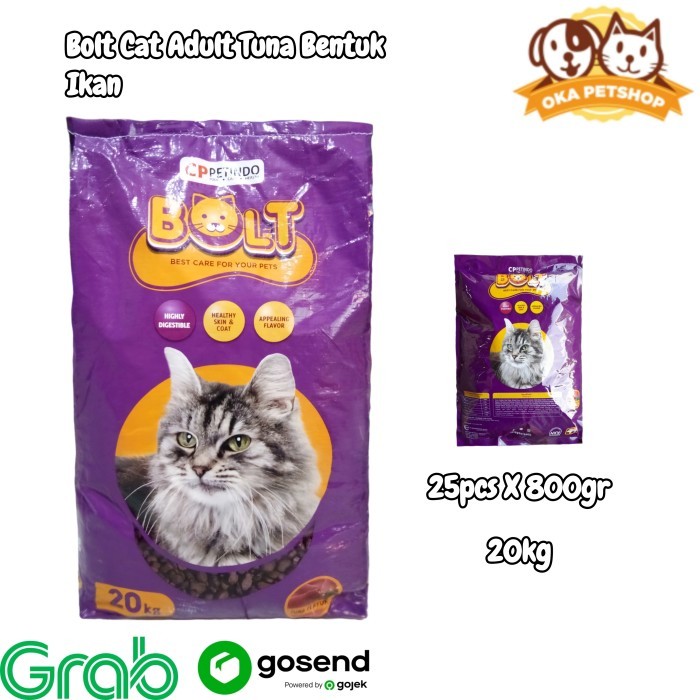 Bolt Cat 20kg Cat Food Makanan Kucing / Bolt Cat 20kg