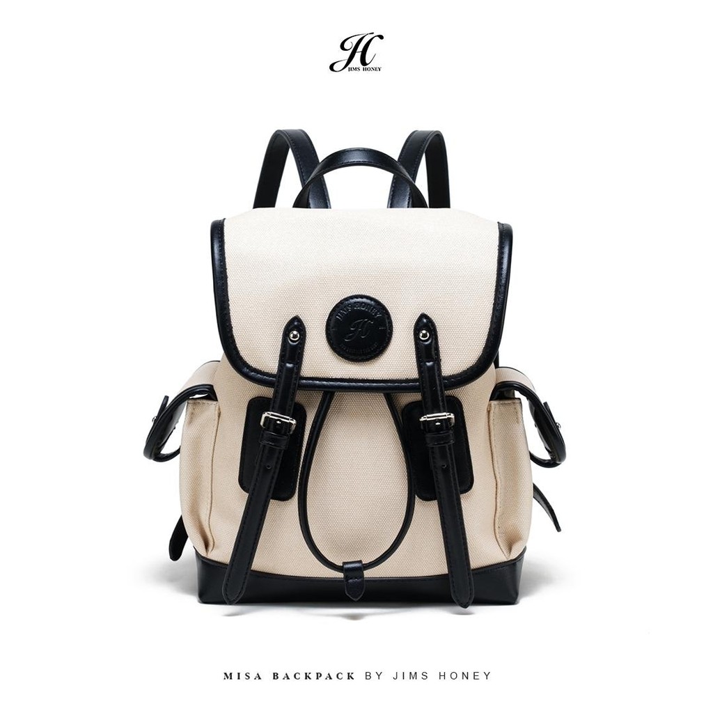 JIMS HONEY LOMBOK Misa Backpack - Tas Ransel Wanita Kulit Serut Sekolah