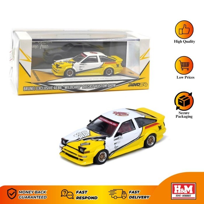 Inno64 1/64 Toyota Sprinter Trueno AE86 Brunei Diecast Kustom Show 2024
