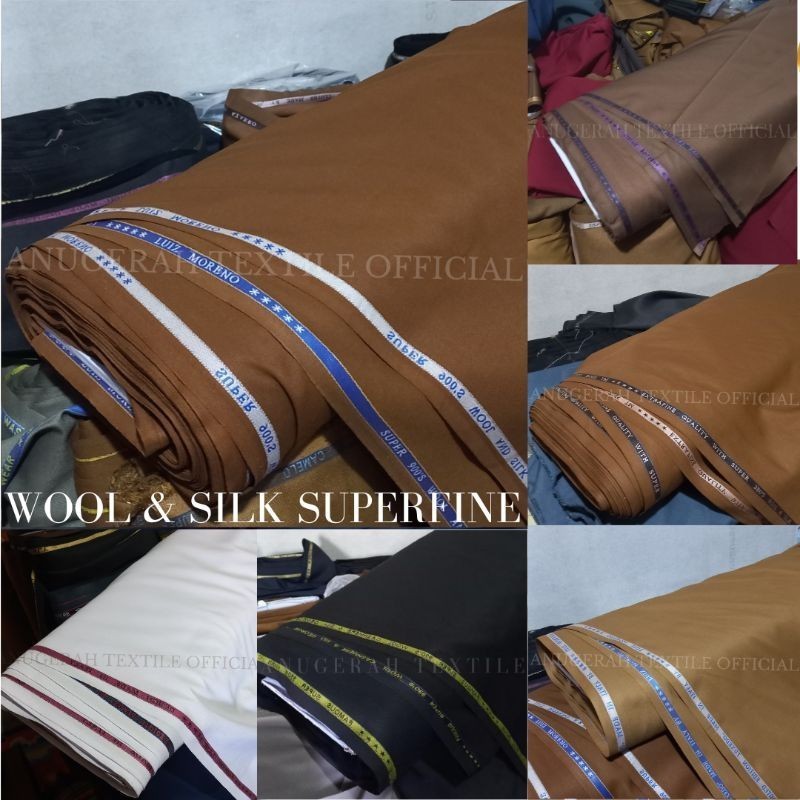 kain seragam pemda khaki super premium bahan seragam pns pdh pria wanita semi wool katun halus adem
