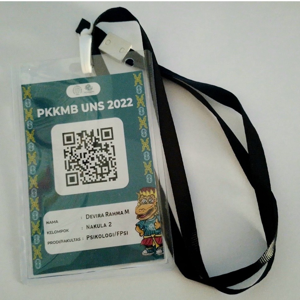 NAMETAG B2 / A2 , ID CARD,  COCARD UKURAN B2 / A2 MIKA TEBAL - PAKET KOMPLIT - GRATIS DESAIN