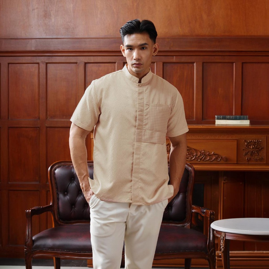 ZM Zaskia Mecca - Emra Kemeja Koko Lengan Pendek - Edisi Senandung Alam