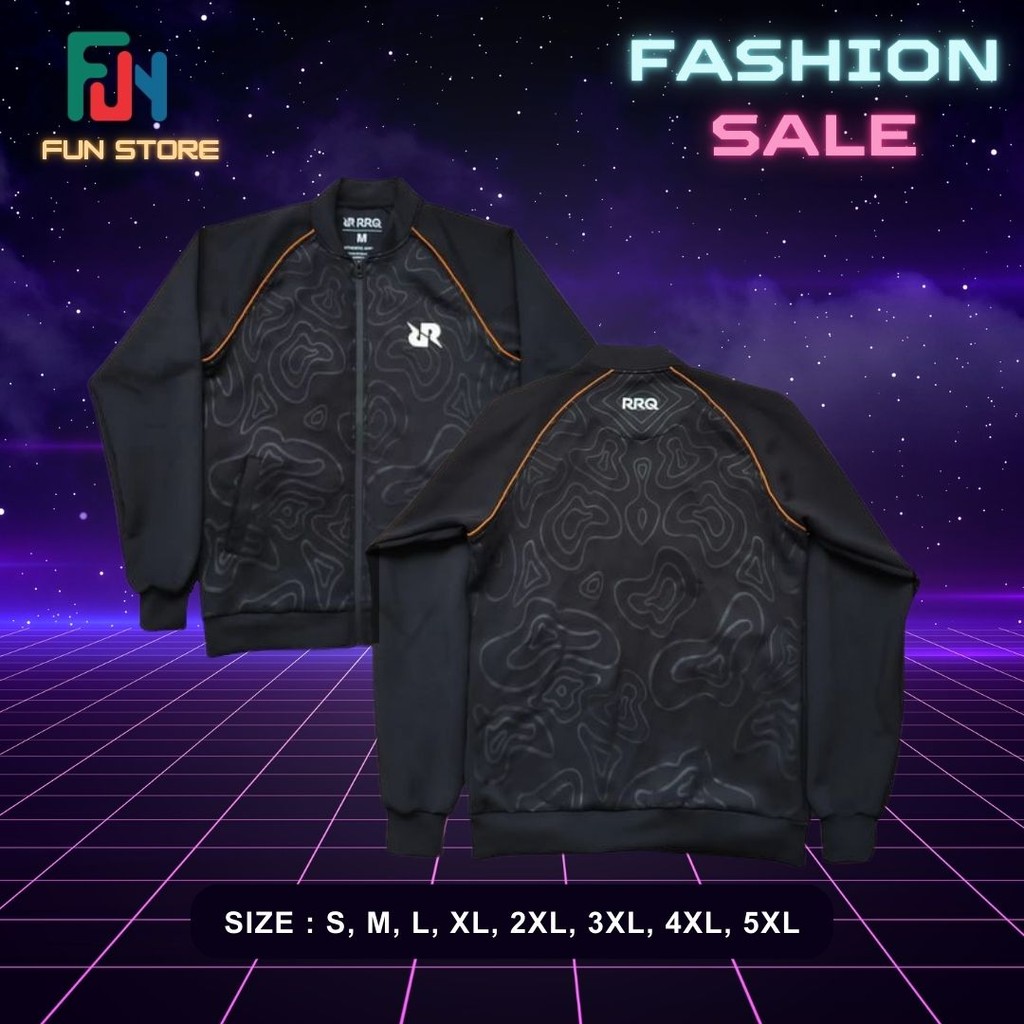 jaket rrq hoshi tracktop jacket early 2025 terbaru oversize S M L XL 2XL 3XL 4xl 5XL varsity rrq alt