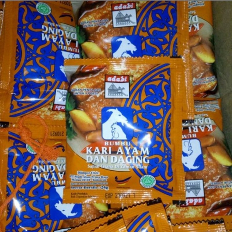 

Bumbu Kari Ayam Daging Adabi 24 gr Malaysia