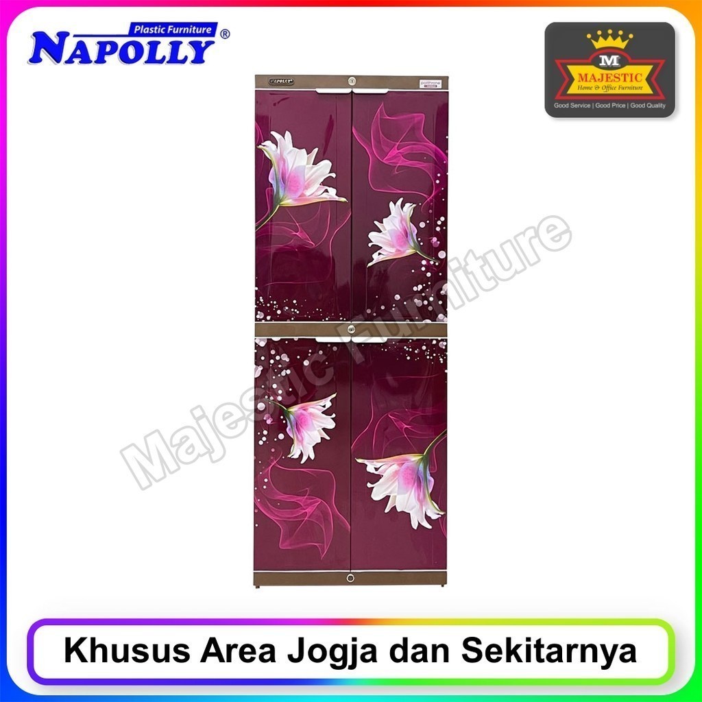 Lemari Plastik Napolly iCAB 204 PTRON (Jogja)