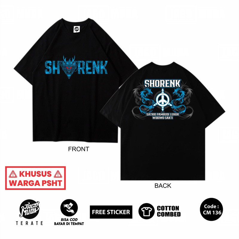 Jagomuda Terate Kaos Psht New Design Shorenk Cotton Combed 24S