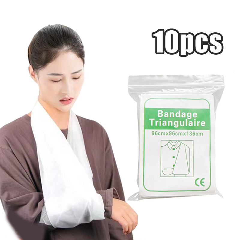 SIAP 10pcs Mitela Kain Segitiga Kain segitiga Pembalut Siku Mitela Syal mitela