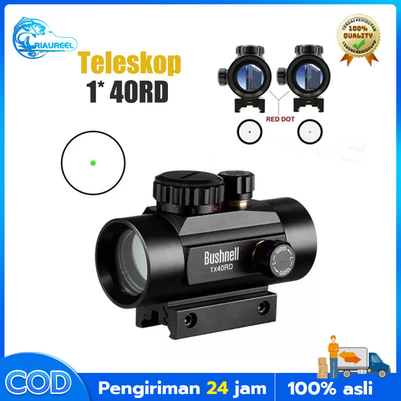 [Riaureel] 1*40RD Teleskop/Teleskop Bushnell1x40 Laser Red Dot Green dot hologram metal RD Red dot 1