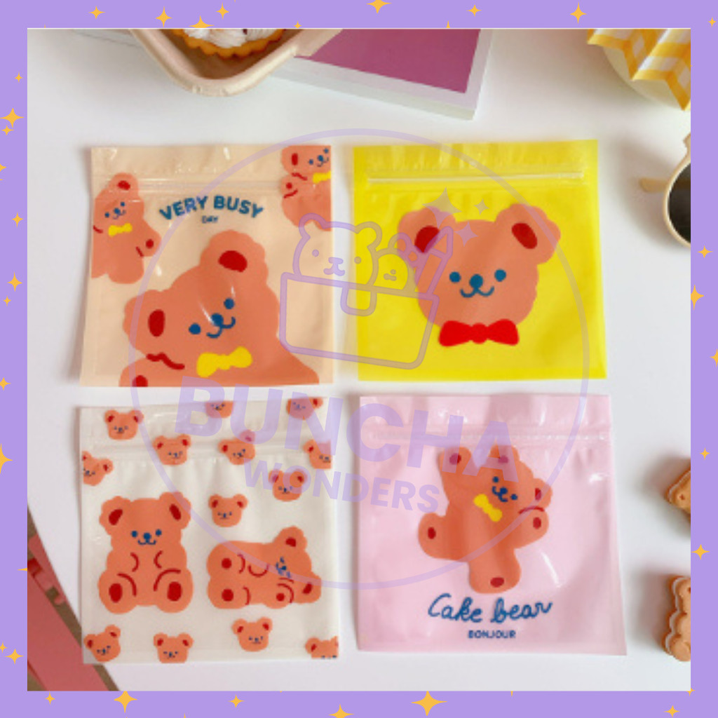 

BW COD - Favorite Kemasan Plastik Cookies Ukuran 13,5 CmX13,5 Cm Penutup Zip Lock Mini Gambar Kartun