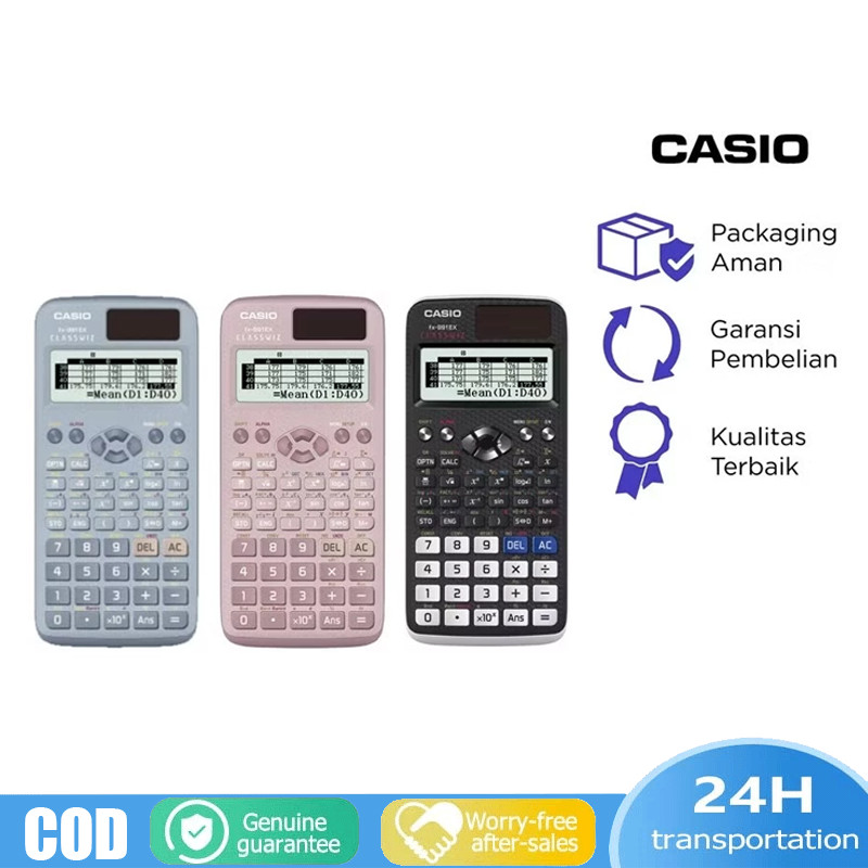 

Kalkulator Scientific Casio ilmiah FX-991EX/991ES-Plus Calculator Scientific Casio Kalkulator Casio Scientific 417 Fungsi/Dua Sumber Tenaga Baterai Dan Tenaga Matahari/40 Konstanta Rumus