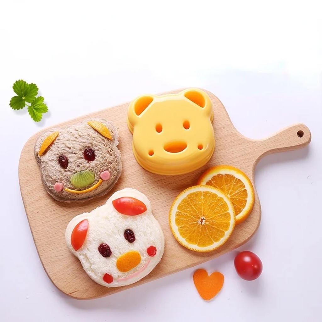 TrendyStuff.id   Cetakan Pemotong Roti Sandwich Karakter Untuk Alat Dapur Sandwich DIY Bentuk Kelinc
