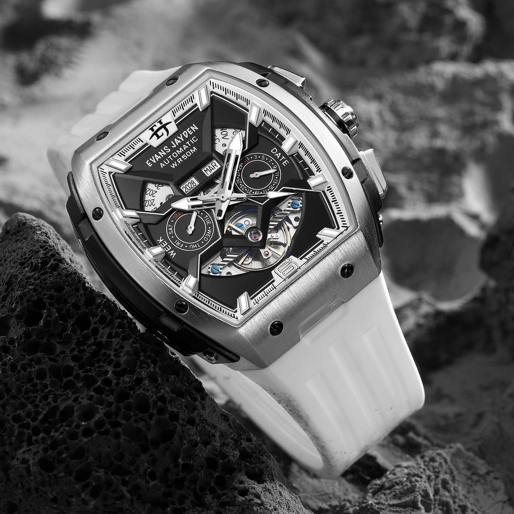 RECOMMENDED Super Diskon Promo Khusus Lebaran tangan Evans Jayden Jam Tangan Pria 9620 Rubber