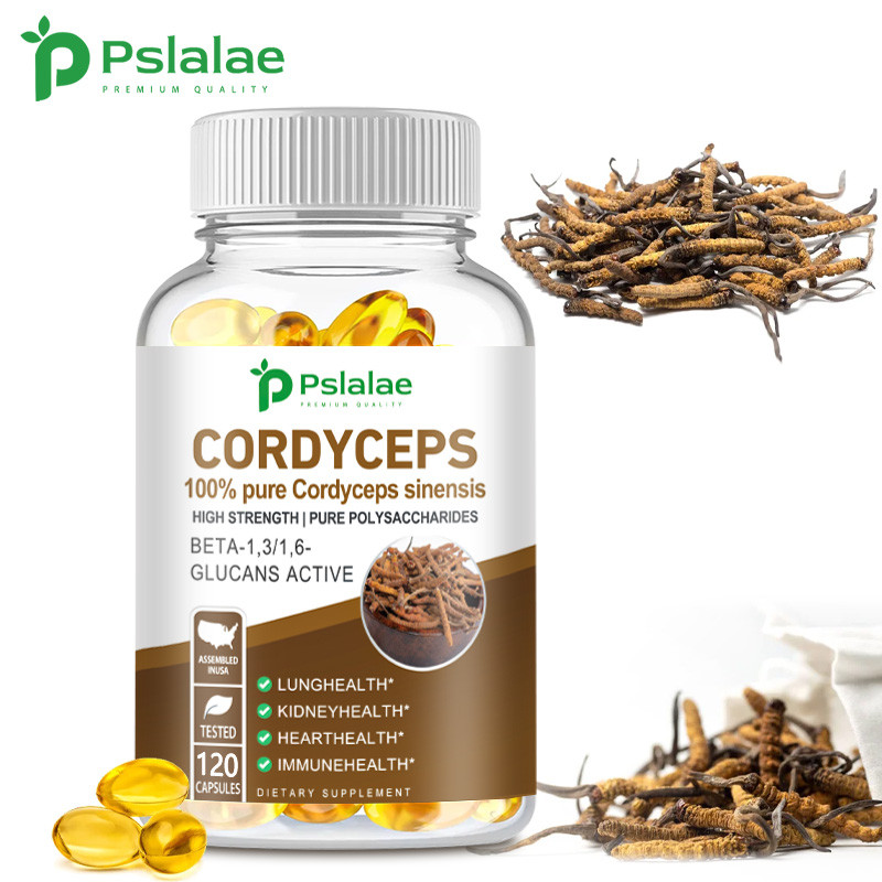 Pslalae Organic Cordyceps Capsules: Nurture Kidney, Boost Itaguyod & Immunity - 60/120 Capsules Avai
