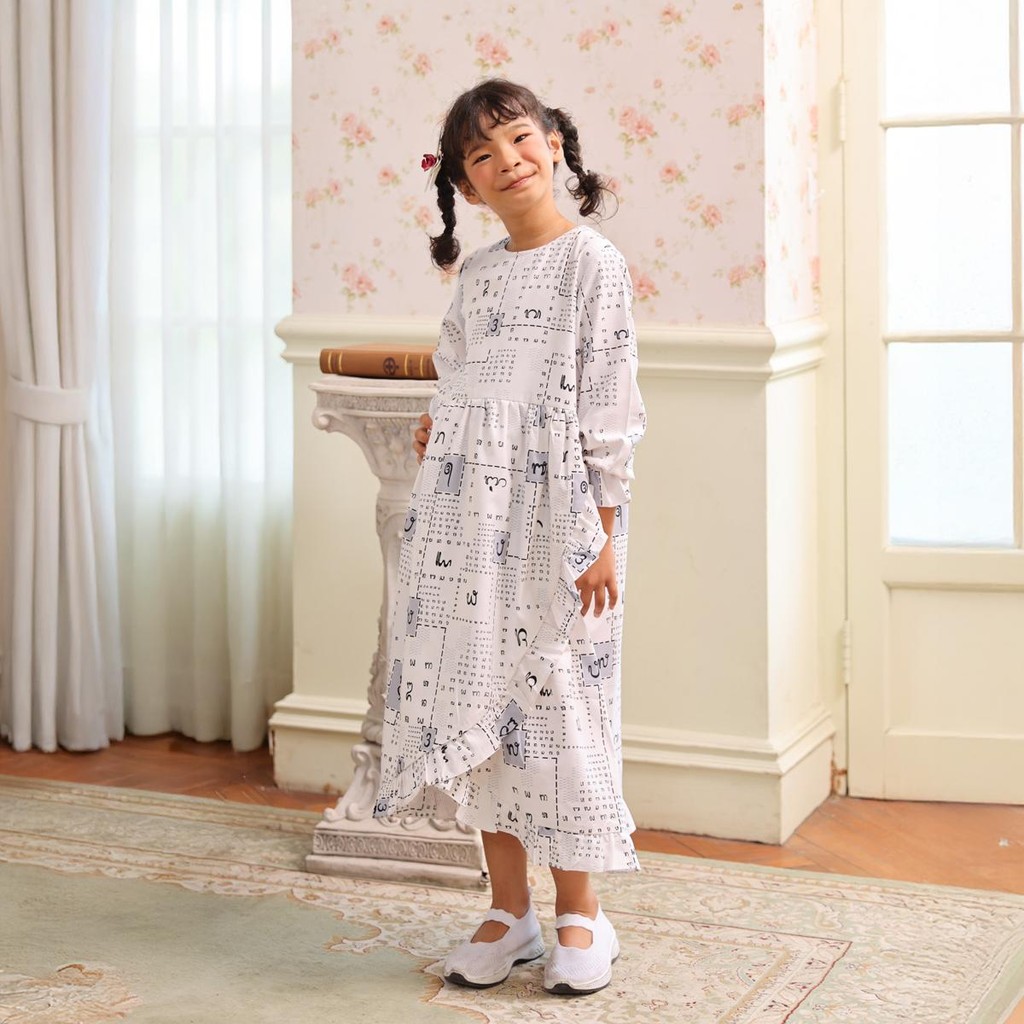 ZM Zaskia Mecca - Jila Gamis Anak Dress Wanita - Aksara Nusantara - Aksara Bali