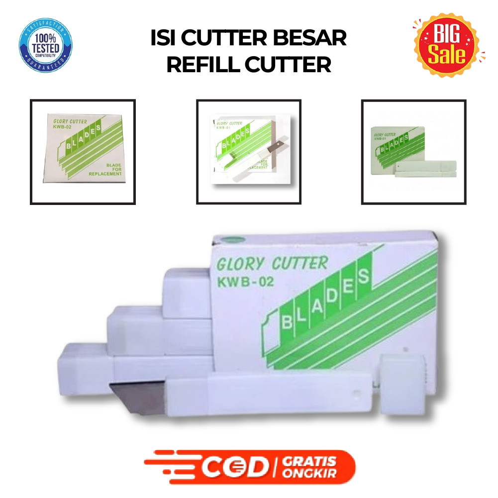

Isi Cutter Besar (1TUBE) Refill Cutter