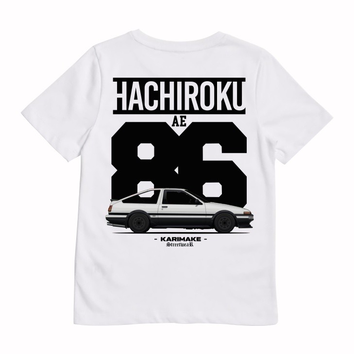 T-shirt Baju Distro 24s Unisex Kaos T Shirt Baju Distro Anak Laki-Laki Perempuan Toyota AE86 TRUENO 