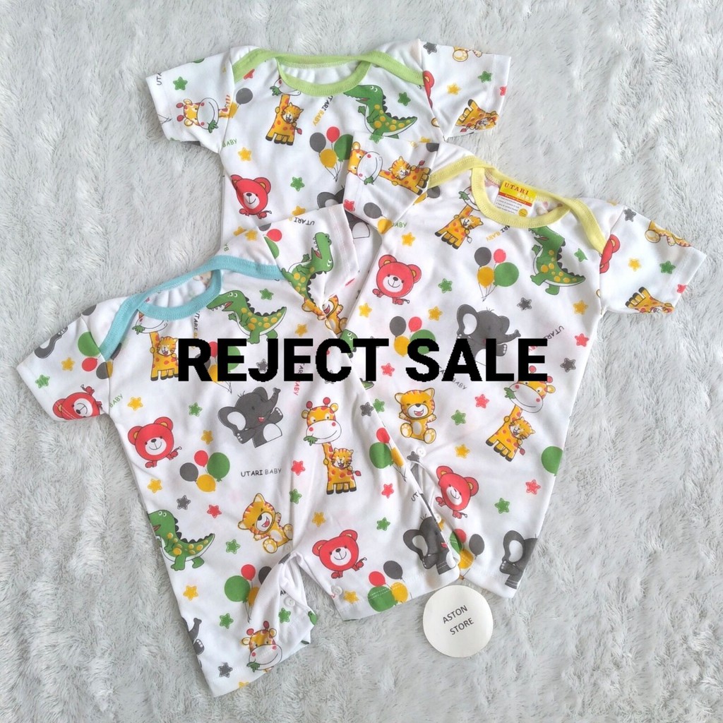 REJECT SALE Romper Bayi Newborn Baju Kodok Jumpsuit Bayi Baru Lahir Usia 0-6 Bulan