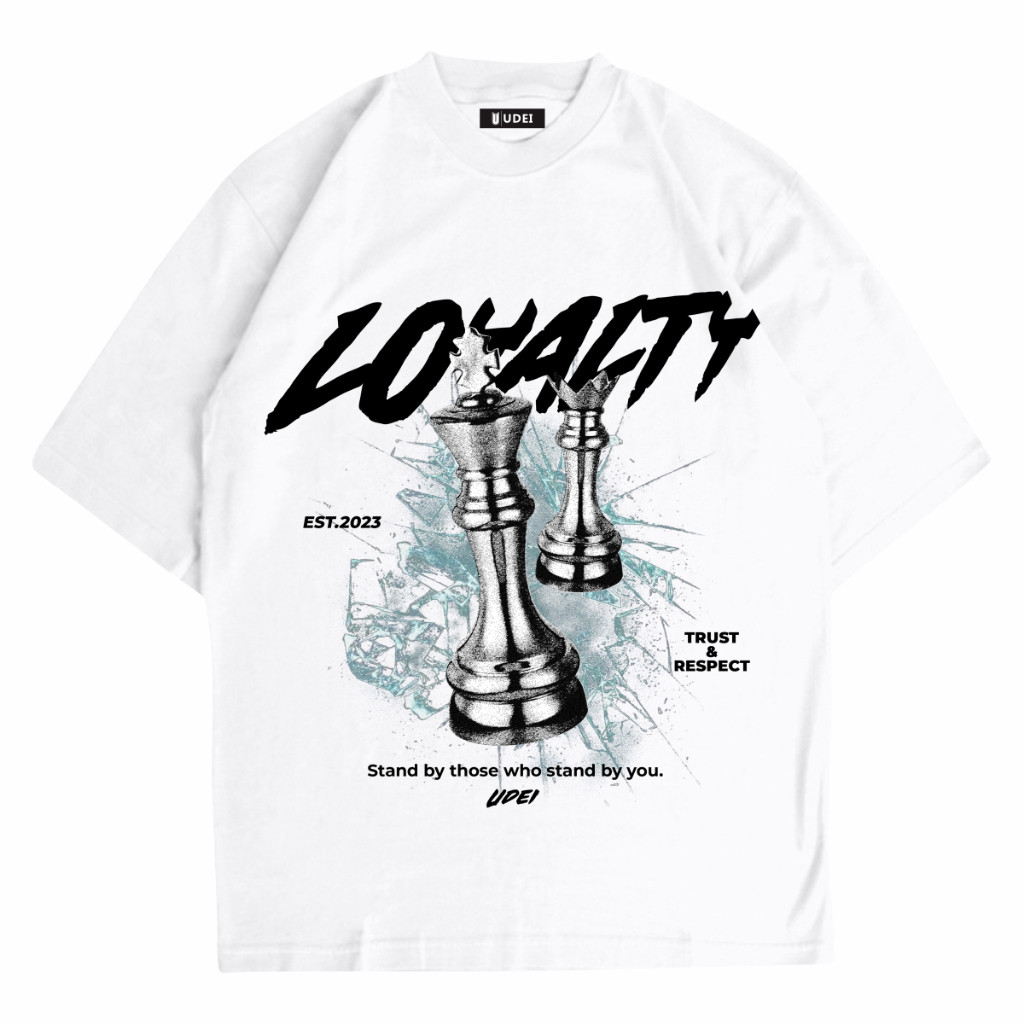 UDEI Kaos Oversize Loyalty Putih