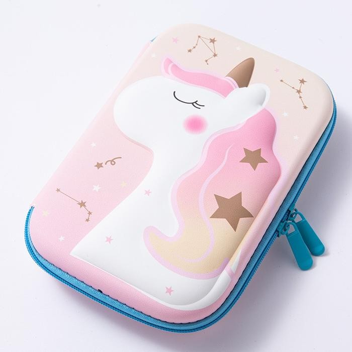 

New Arrival[PROMO] Kotak pensil 3D Besar Timbul Tahan Air Tempat Pensil Unicorn Timbul 6D Perlengkapan Sekolah Hadiah Kado Alat Tulis Anak Premium Import - Unicorn Peach L
