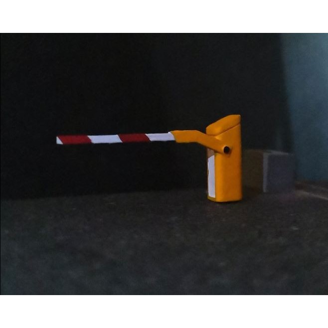 Miniatur Palang Parkir Portal Diorama Diecast Unpainted
