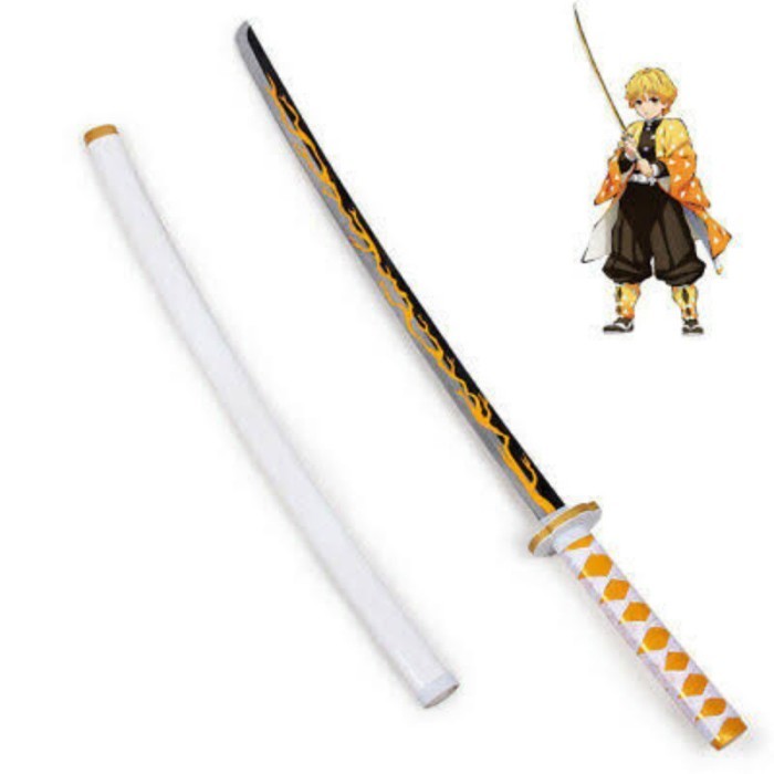SALE - katana kayu kimetsu no yaiba DEMON SLAYER ZENITSU