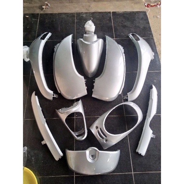 Full Cover Body Halus Scoopy Fi Silver 2013-2016