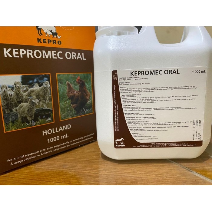 promo  -kepromec oral 1 liter obat cacing, gud , kutu dan scabies