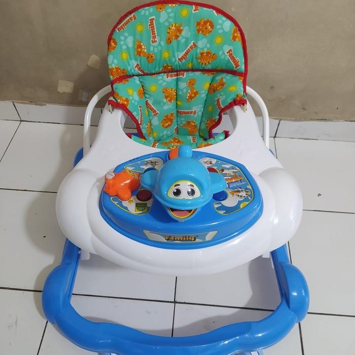 promo  -Baby lker Family FB 136 Mainan Musik Family FB136 Roda Belajar  Bayi - BIRU, Kucing