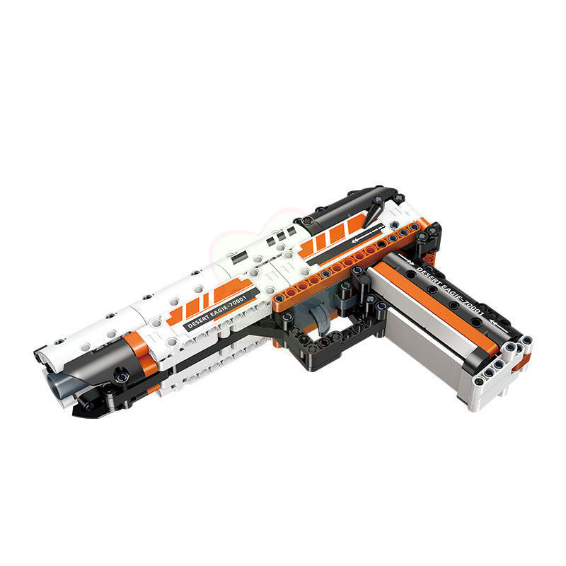 Military Desert Eagle AK47 MP5 Barrett Gun Model Bricks Army Weapon Assemble Building Blocks Toys fo