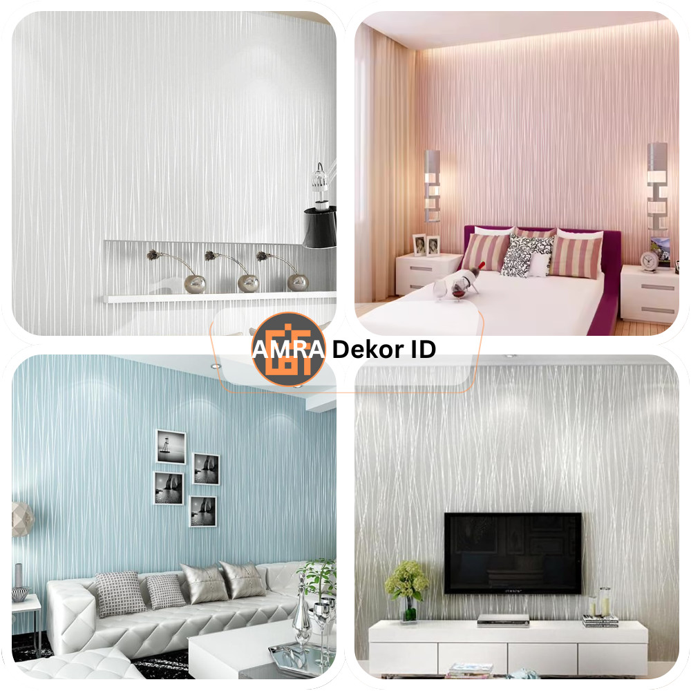 [High Quality] Wallpaper Stiker Dinding Spiral Emboss Tekstur Embossed Timbul 3D Sticker Walpaper CO