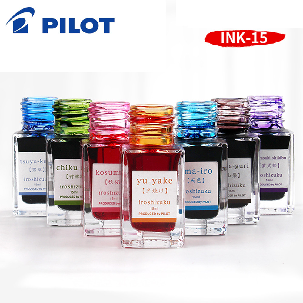 

1 Bottle Japan Pilot Fountain Pen Ink Iroshizuku INK-15 Natural Color 15ml Non Carbon Non Clogging 25 Color Full Art Supplies